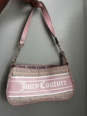 Juicy Couture Fashionista Shoulder Bag Pink French Latte